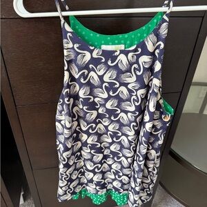 Anthropologie Porridge size medium Navy and White Swan Print Tank Top